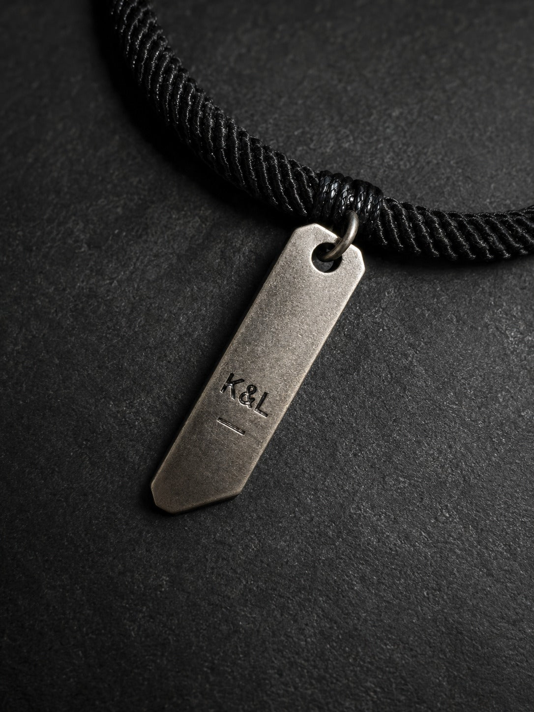 K and L archive tag front detail