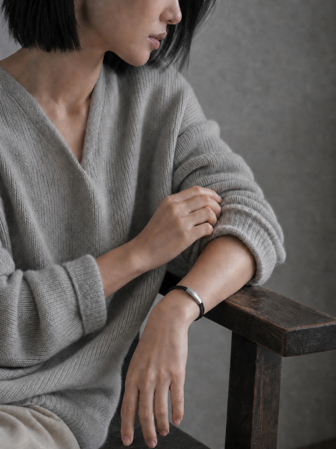 Fracture Band 002 worn in a light neutral setting