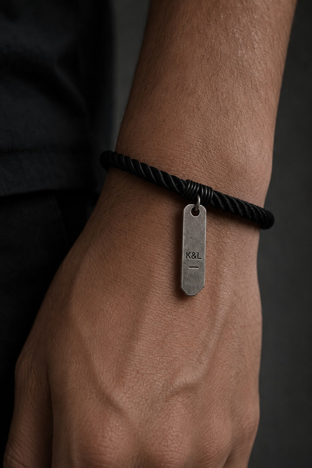 Archive Cord A-001 worn on wrist